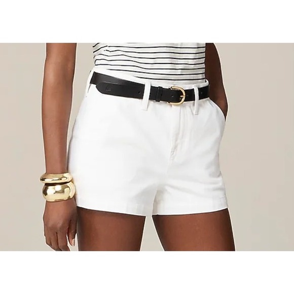 J.Crew A-Line Denim Shorts White‎ High Rise Women's Size 33 NWT Summer 2024 - Picture 1 of 7